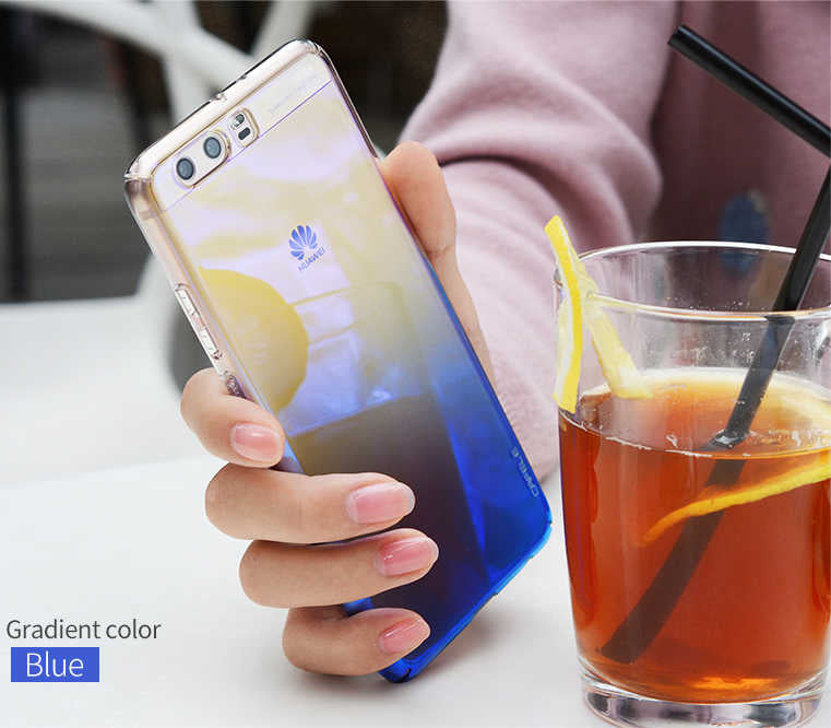 Huawei P10 Plus Kılıf Zore Renkli Transparan Kapak