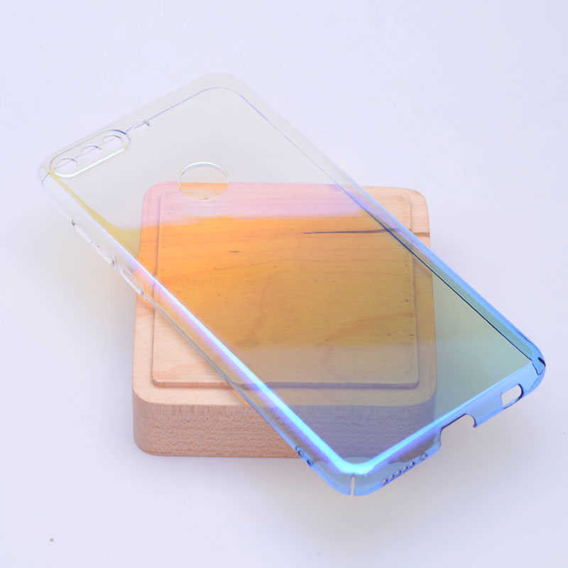Huawei Y7 2018 Kılıf Zore Renkli Transparan Kapak