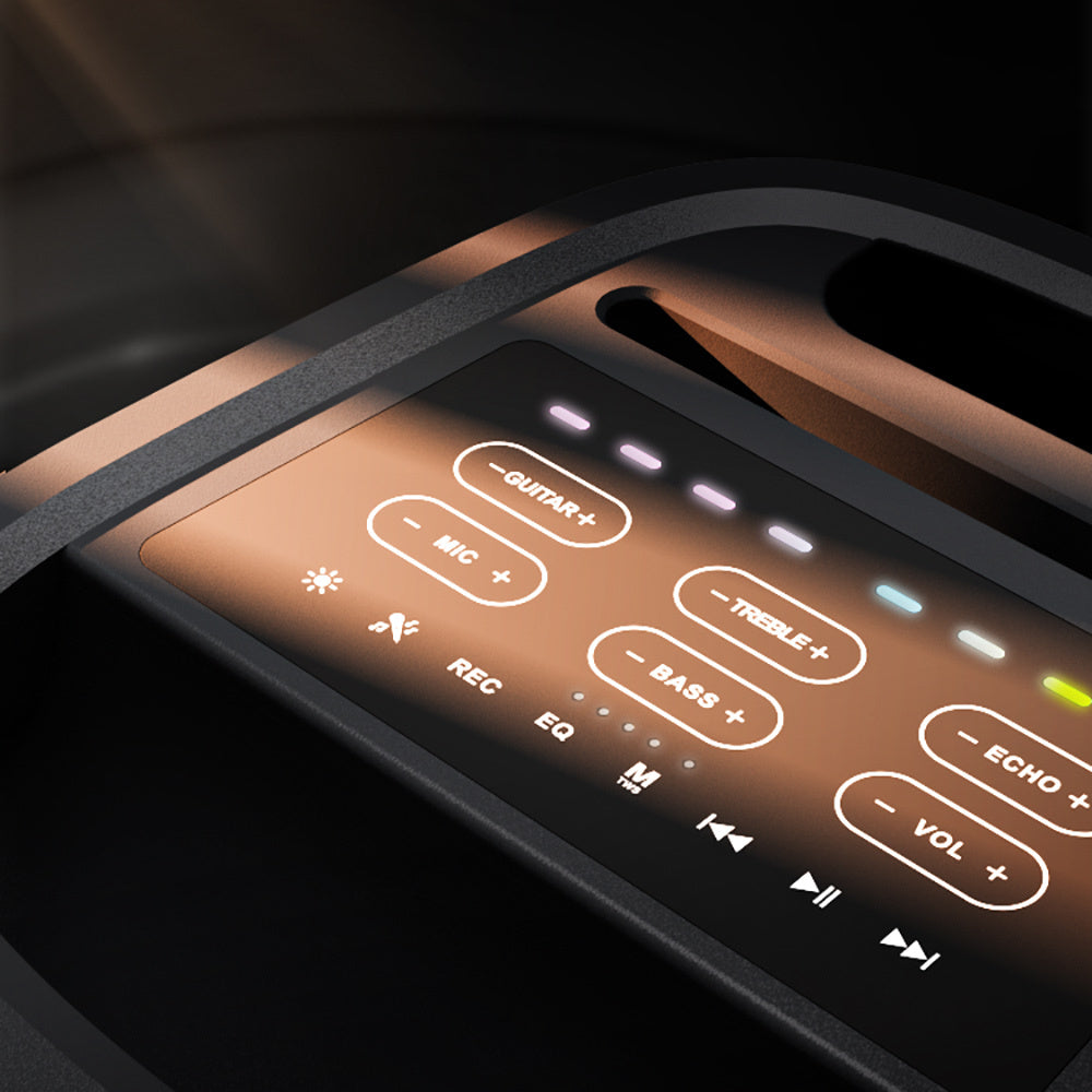 Lenyes S882 Su Geçirmez Mikrofonlu Çoklu Giriş RGB Işıklı TWS Karaoke FM Bluetooth Hoparlör v5.3 200W