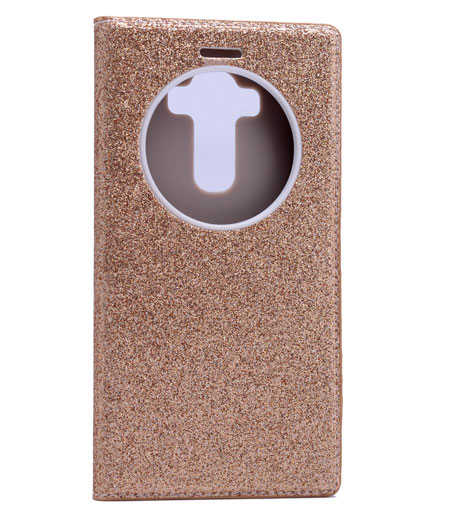 LG G4 Kılıf Zore Simli Dolce Kapaklı Kılıf
