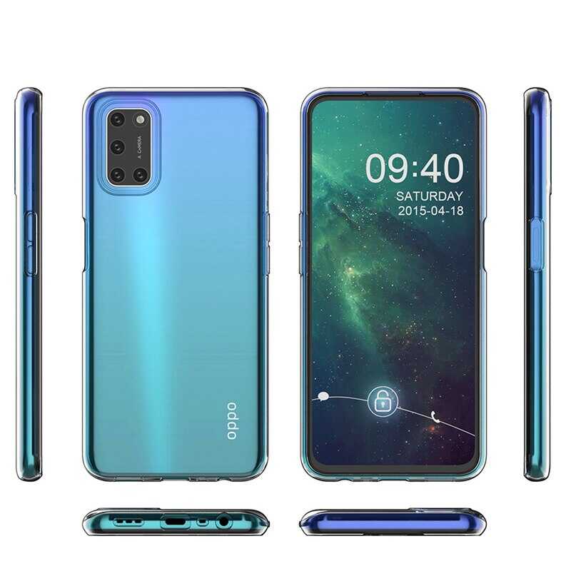 Oppo A92 Kılıf Zore Süper Silikon Kapak