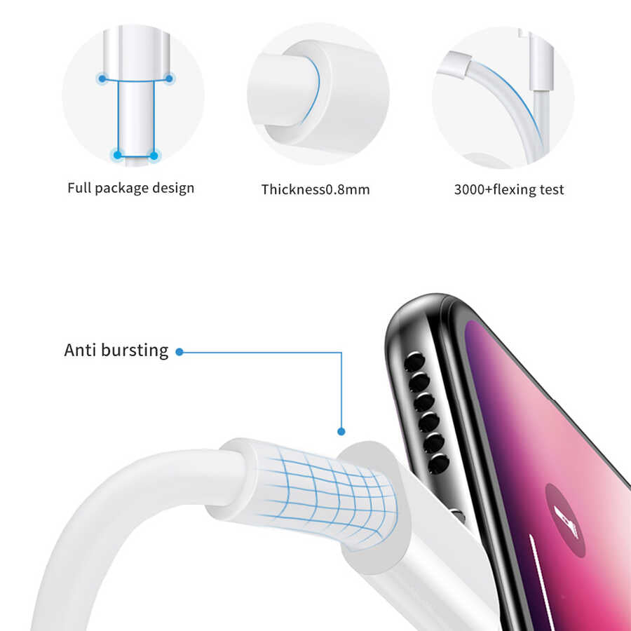 Wiwu G90 20W PD To Lightning Kablo 1M