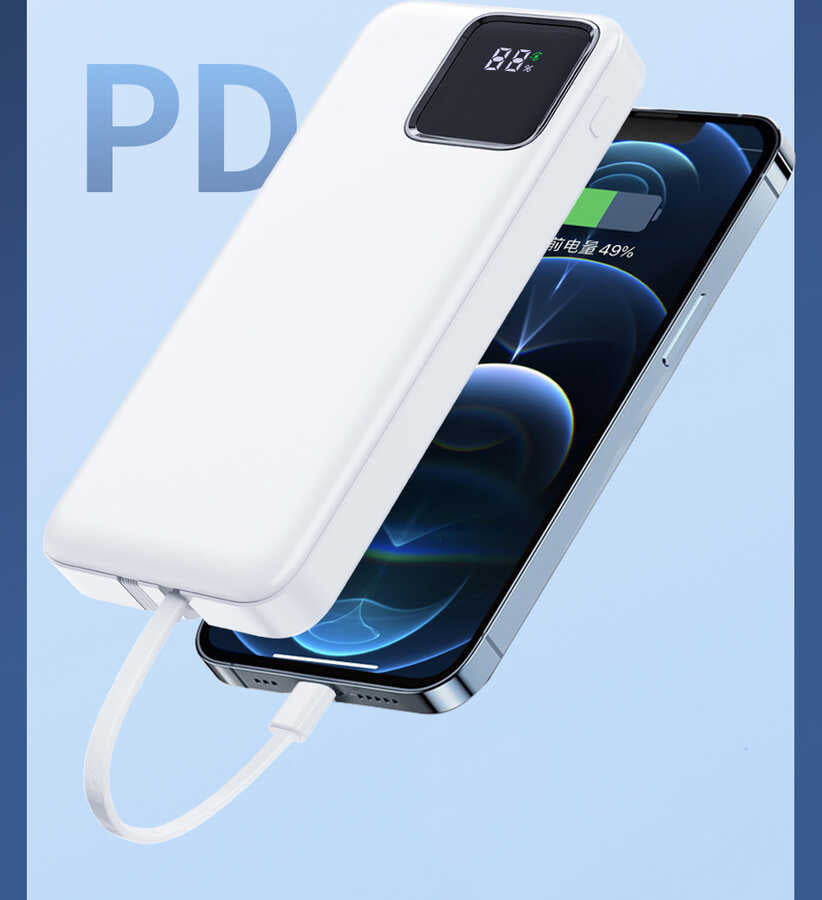 Wiwu JC-18 PD Hızlı Şarj Özellikli Led Göstergeli Powerbank 18W 10000mAh