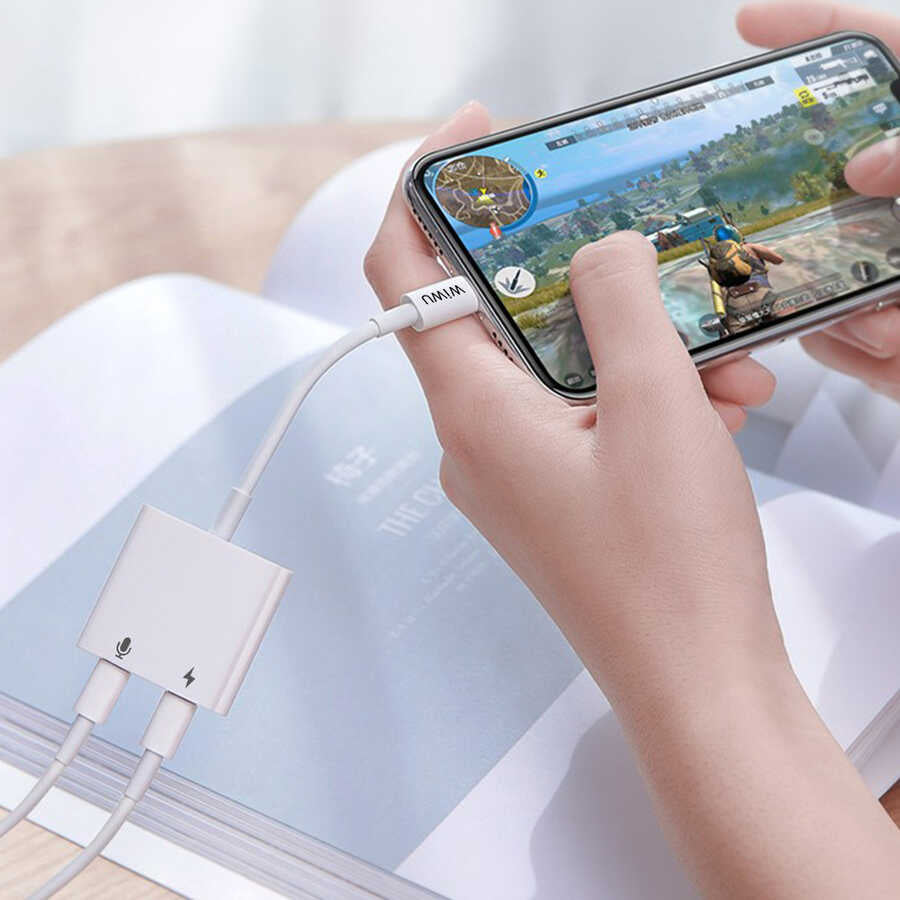 Wiwu LT01 Plus Lightning Ses Adaptörü