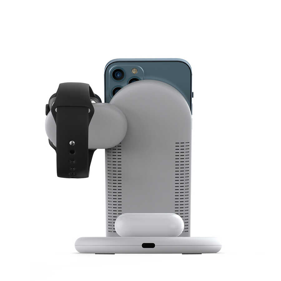 Wiwu Power Air 3 in 1 Kablosuz Şarj Standı