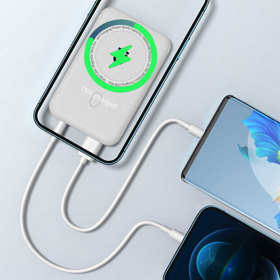 Wiwu SC10000 M-safe Mıknatıslı Wireless Powerbank
