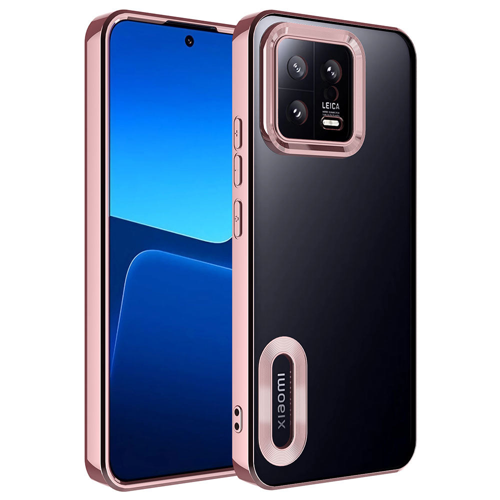 Xiaomi Mi 13 Kılıf Kamera Korumalı Logo Gösteren Zore Omega Kapak