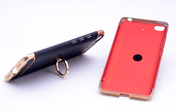Xiaomi Mi 5S Kılıf Zore 3 Parçalı Yüzüklü Rubber Kapak