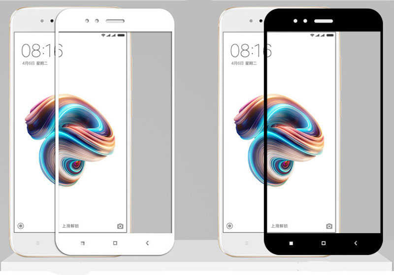 Xiaomi Mi 5x Zore Kenarları Kırılmaya Dayanıklı Cam Ekran Koruyucu