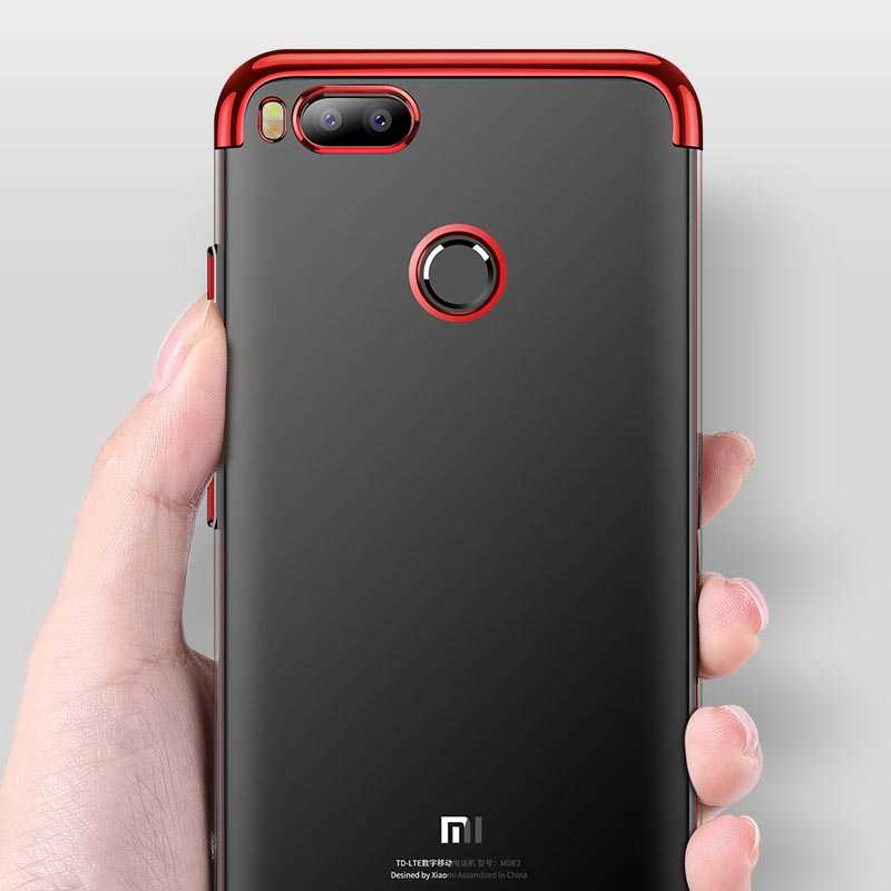 Xiaomi Mi 5x Kılıf Zore Dört Köşeli Lazer Silikon Kapak