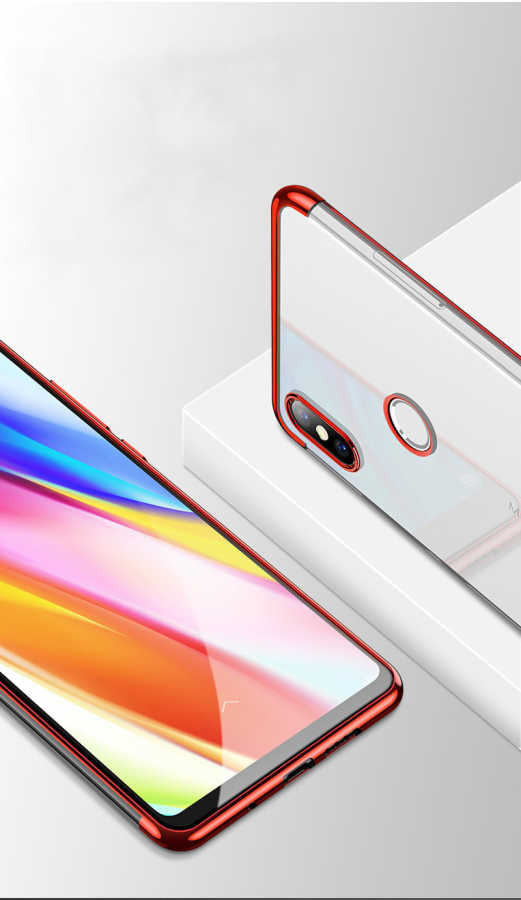 Xiaomi Mi 8 SE Kılıf Zore Dört Köşeli Lazer Silikon Kapak