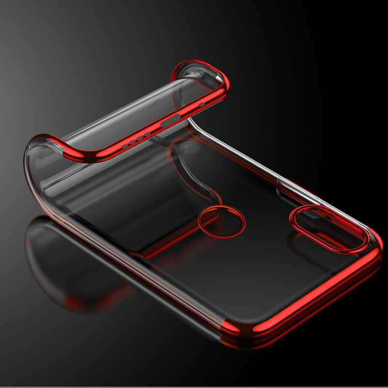 Xiaomi Mi 8 SE Kılıf Zore Dört Köşeli Lazer Silikon Kapak