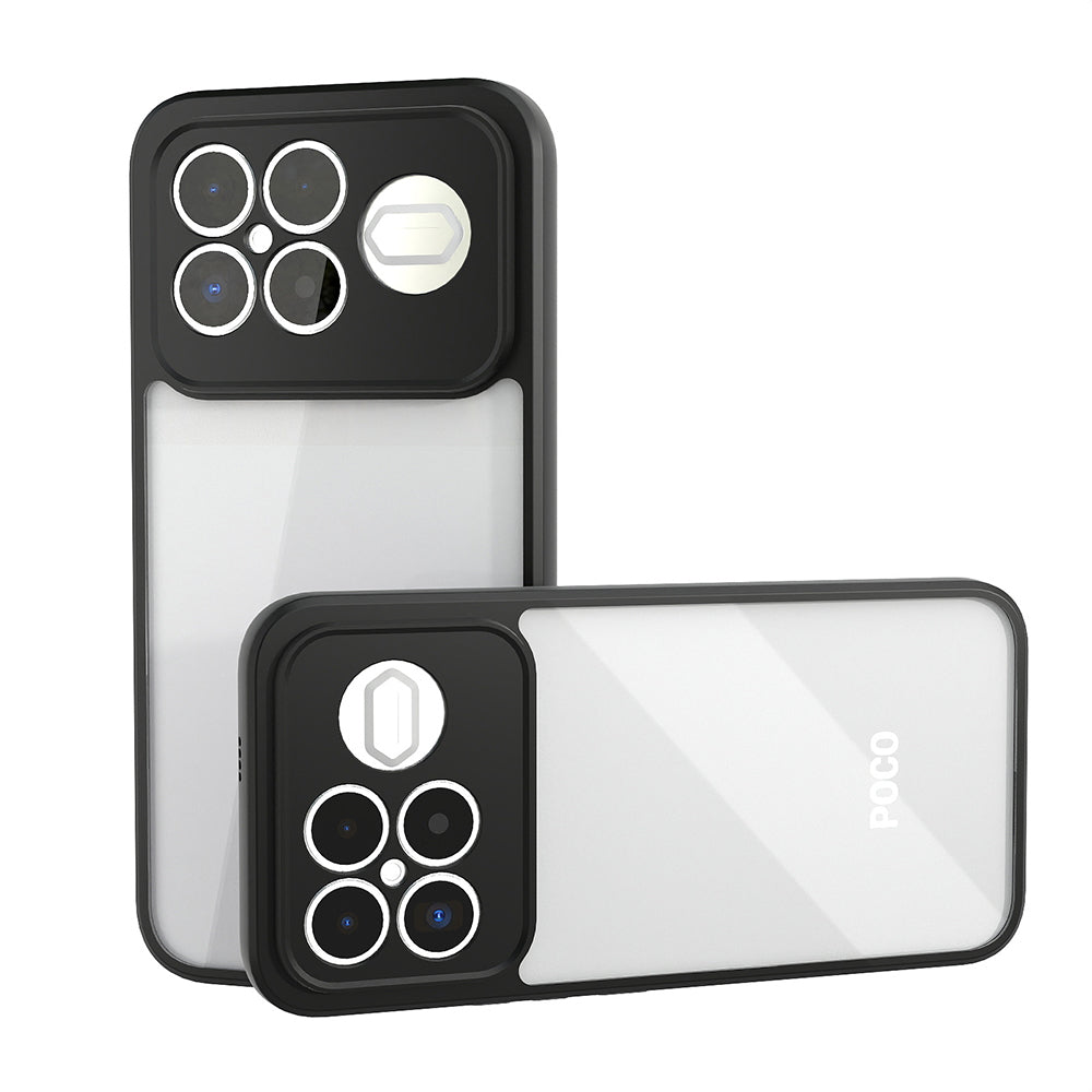 Xiaomi Poco F8 Ultra Kılıf Kamera Korumalı Şeffaf Arka Yüzey Zore New Roll Kapak