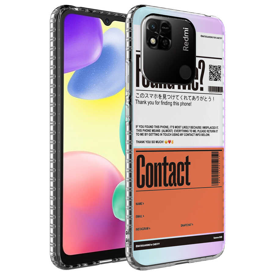 Xiaomi Redmi 10C Kılıf Airbag Kenarlı Renkli Desenli Silikon Zore Elegans Kapak