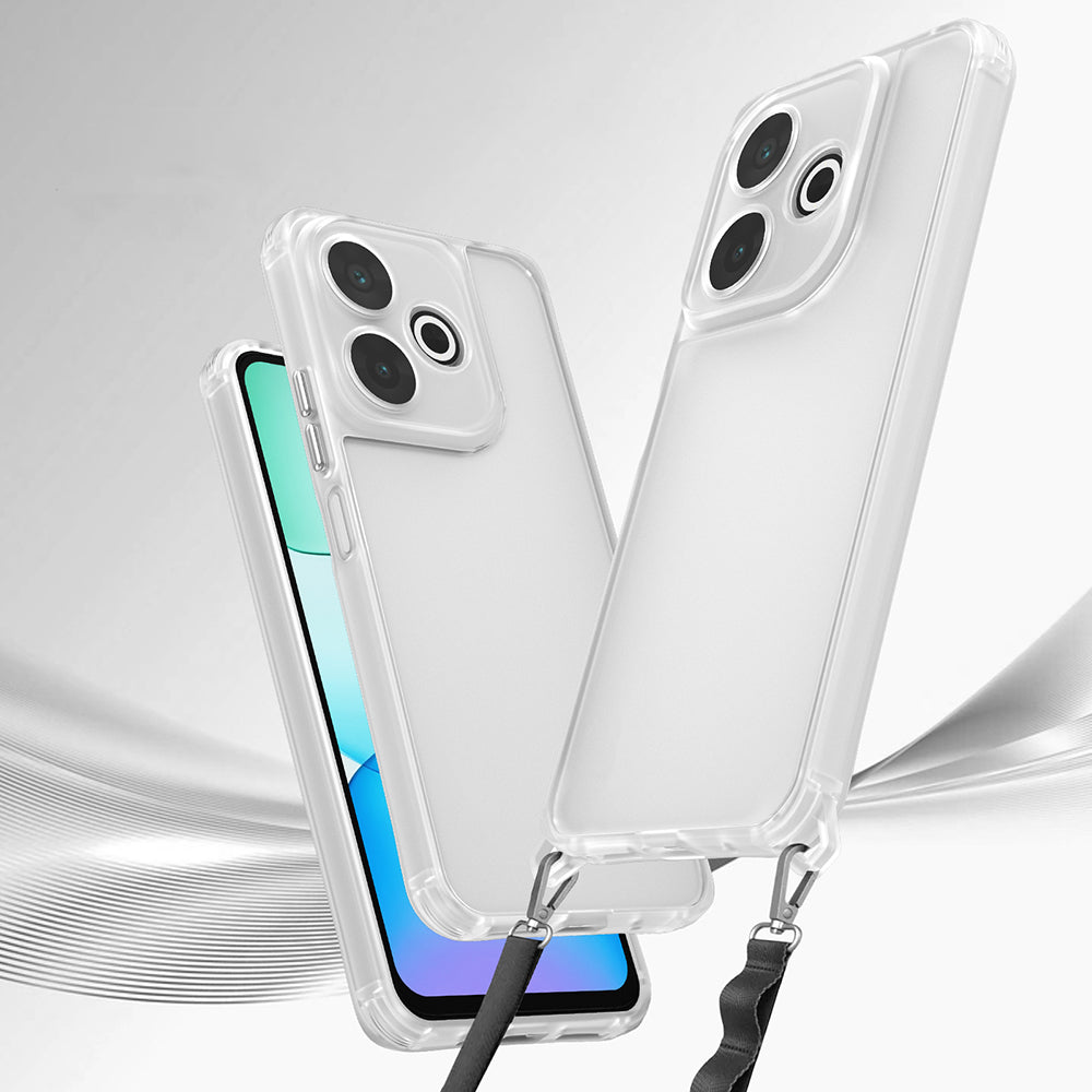 Xiaomi Redmi 13 4G Kılıf Airbagli Takılabilir Askı Aparatlı Zore Snap Silikon Kapak