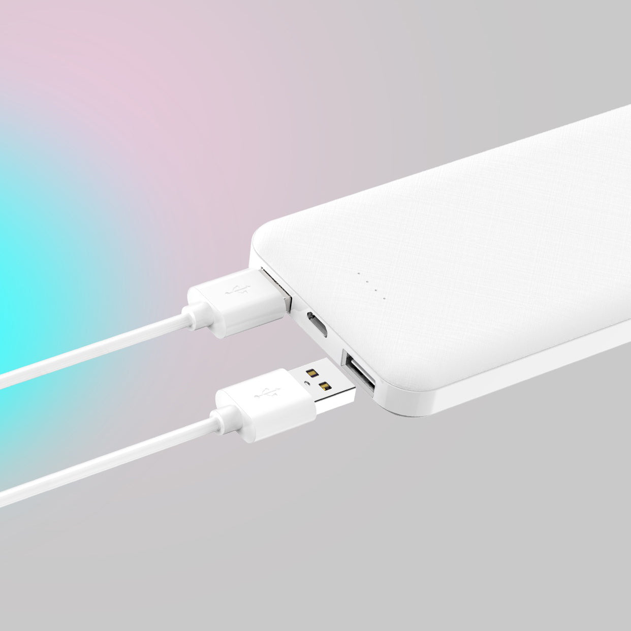 Xipin PX102 Hızlı Şarj Özellikli LED Göstergeli Dual USB Taşınabilir Akıllı Powerbank 10000mAh