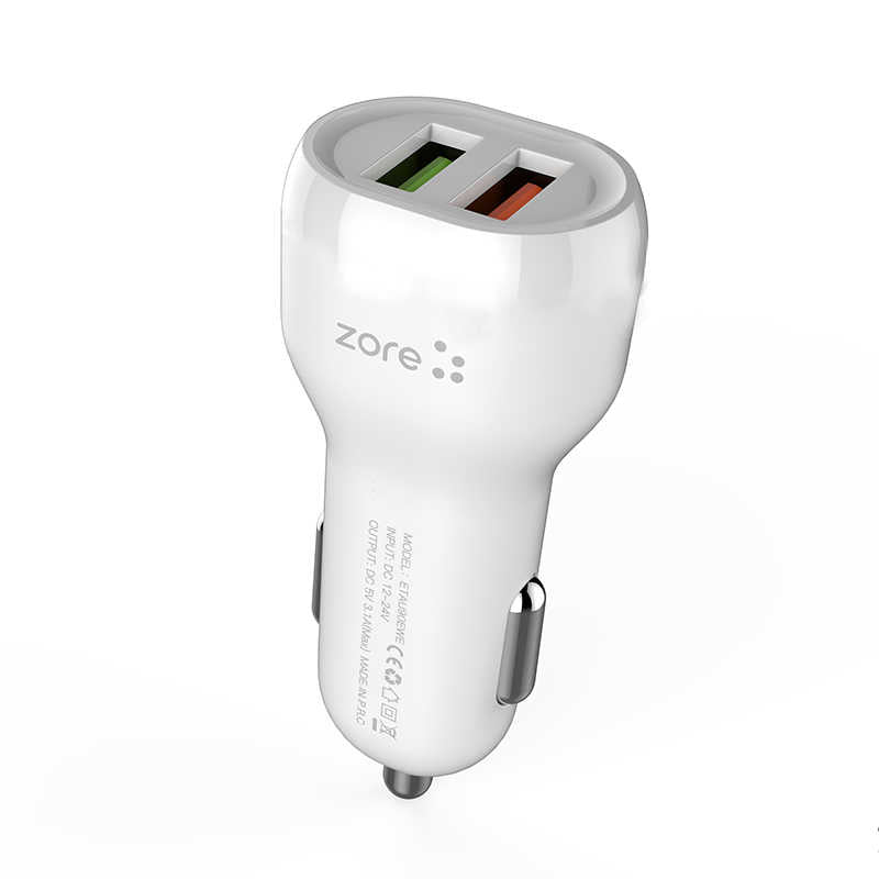 Zore Puma Serisi 2 in 1 Type-C Araç Şarj Aleti