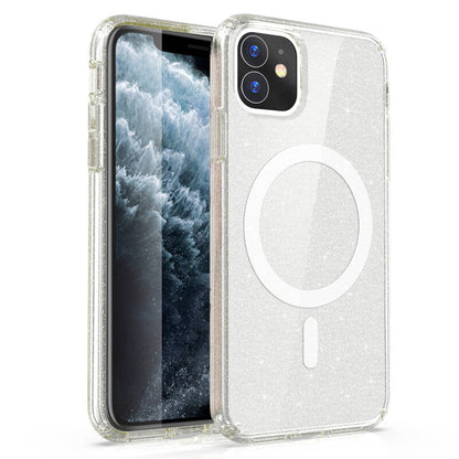 Apple iPhone 16 Pro Kapakolsun Magsafe Şarjlı Pırıltı Kapak