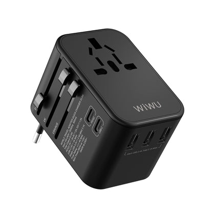 Wiwu UA-303 Çoklu TR/US/UK/AUS/EU Uyumlu Şarj Adaptörü