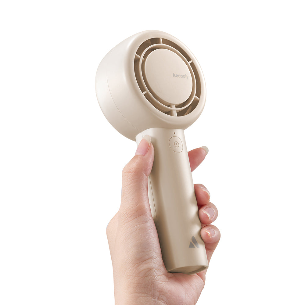 Aecooly PB01 İç Spiralli Çift Halka Hava Akışı Teknolojili 5 Kademeli Portatif Soğutucu El Fanı