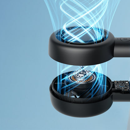 Aecooly PB01 İç Spiralli Çift Halka Hava Akışı Teknolojili 5 Kademeli Portatif Soğutucu El Fanı