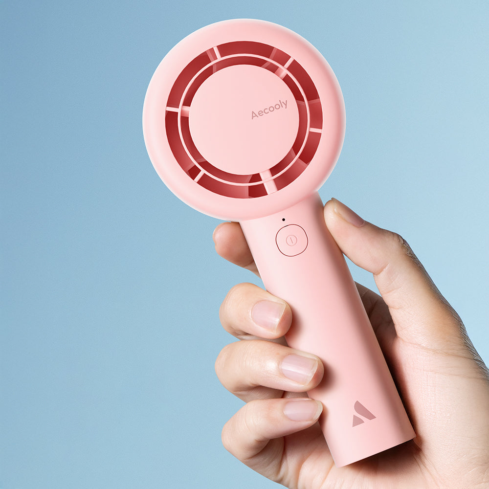 Aecooly PB01 İç Spiralli Çift Halka Hava Akışı Teknolojili 5 Kademeli Portatif Soğutucu El Fanı