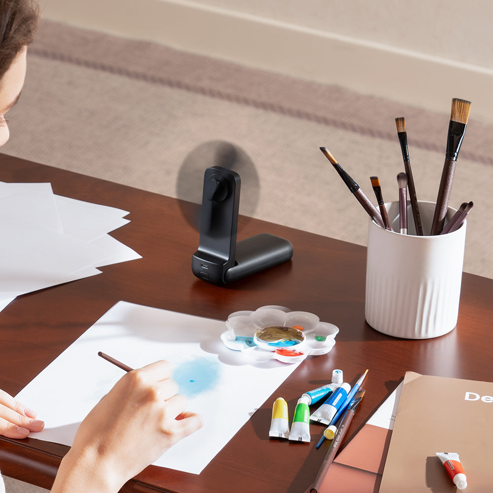 Aecooly PF01 Katlanabilen 3 Kademeli Portatif Soğutucu El Fanı