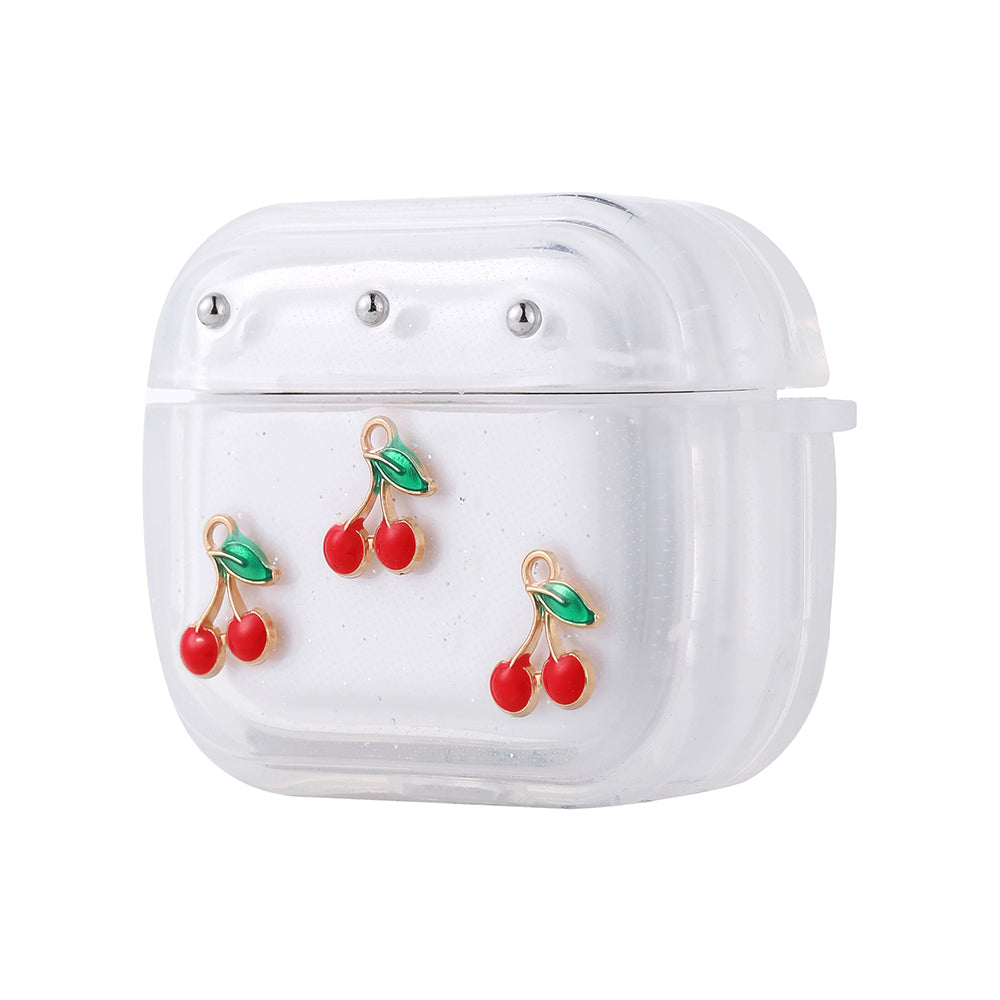 Apple Airpods 3. Nesil Zore Airbag 44 Airbag Tasarımlı Simli Şeffaf Kutup Kılıf