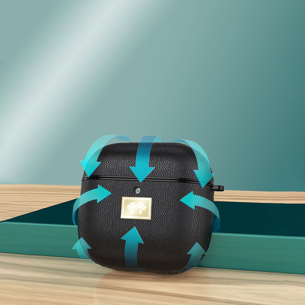 Apple Airpods 4 Kılıf Deri Görünümlü Askı Aparatlı Wlons Kılıf