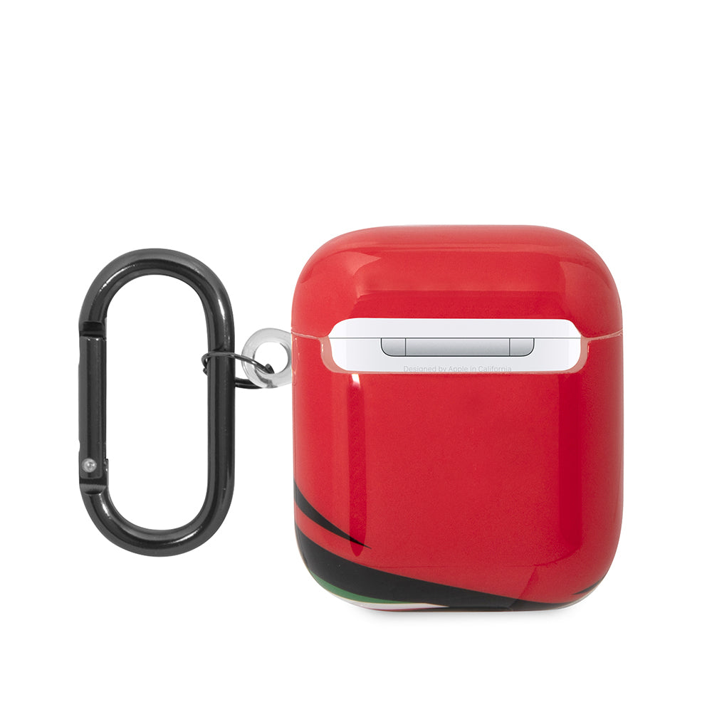 Apple Airpods Kılıf Ferrari Orjinal Lisanslı IML Baskılı Klasik Logolu TPU Kılıf