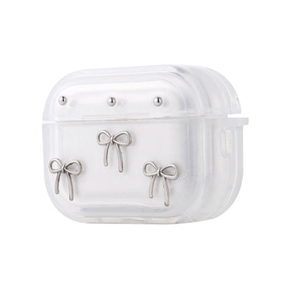 Apple Airpods Pro 2 Zore Airbag 44 Airbag Tasarımlı Simli Şeffaf Kutup Kılıf