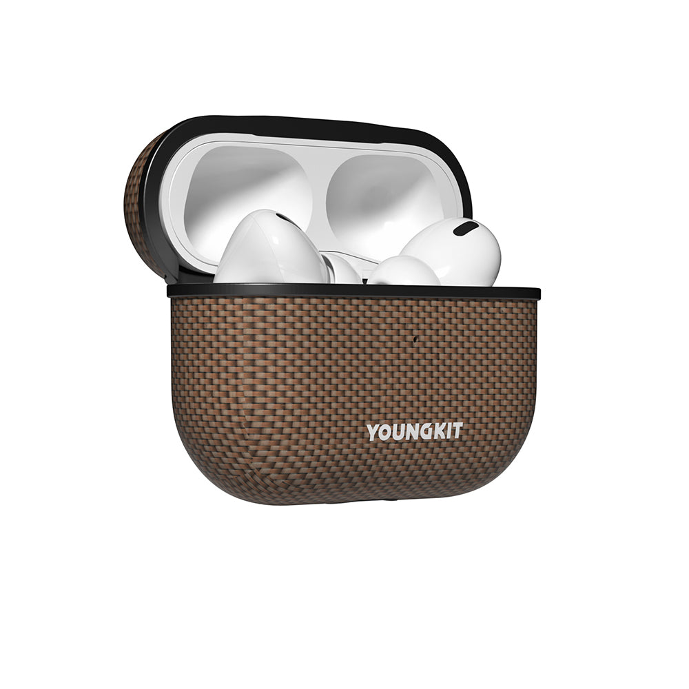 Apple Airpods Pro Kılıf M-safe Şarj Özellikli Aramid Fiber Youngkit 1500D Kevlar Extreme Wing Serisi Kapak