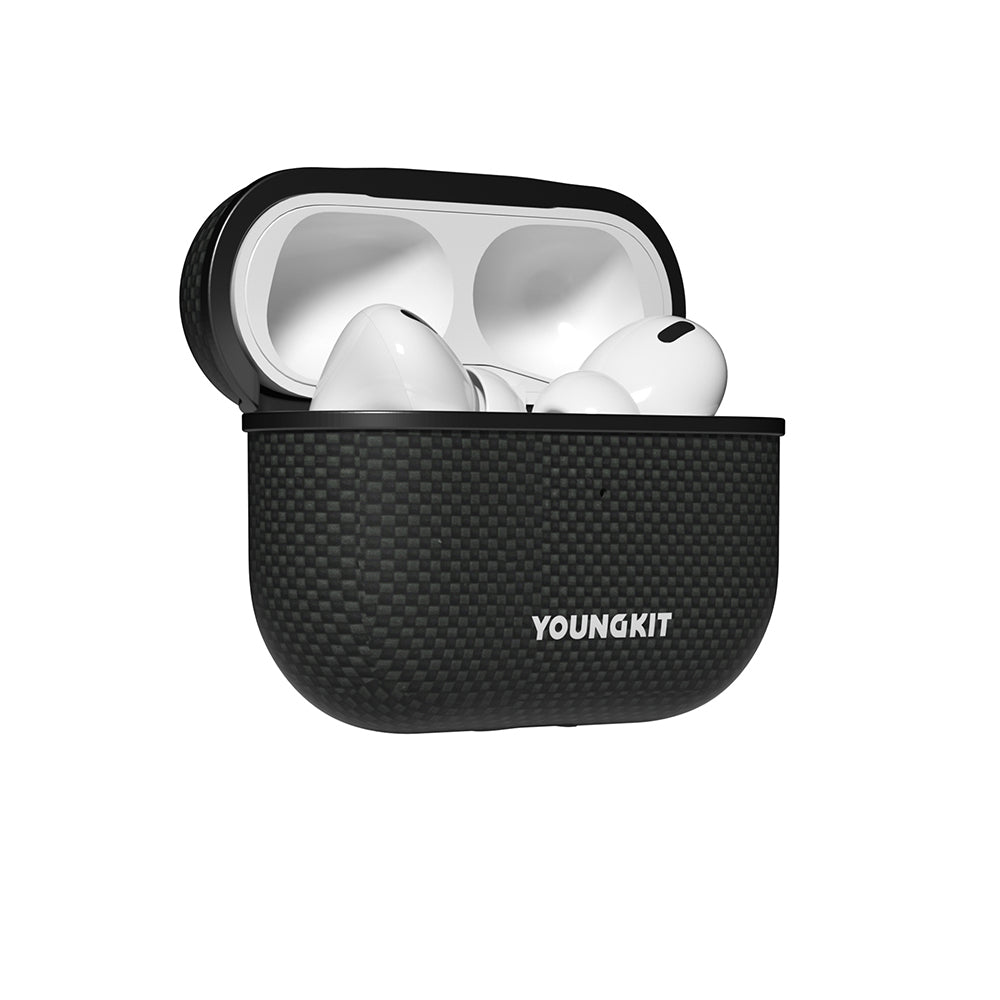 Apple Airpods Pro Kılıf M-safe Şarj Özellikli Aramid Fiber Youngkit 1500D Kevlar Extreme Wing Serisi Kapak