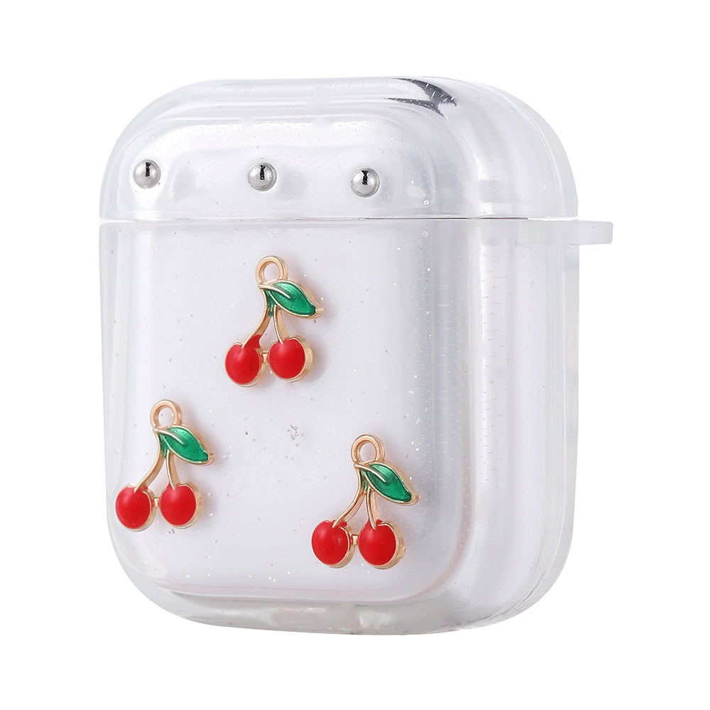 Apple Airpods Zore Airbag 44 Airbag Tasarımlı Simli Şeffaf Kutup Kılıf