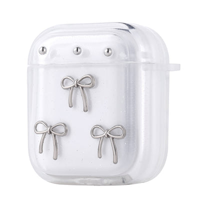 Apple Airpods Zore Airbag 44 Airbag Tasarımlı Simli Şeffaf Kutup Kılıf