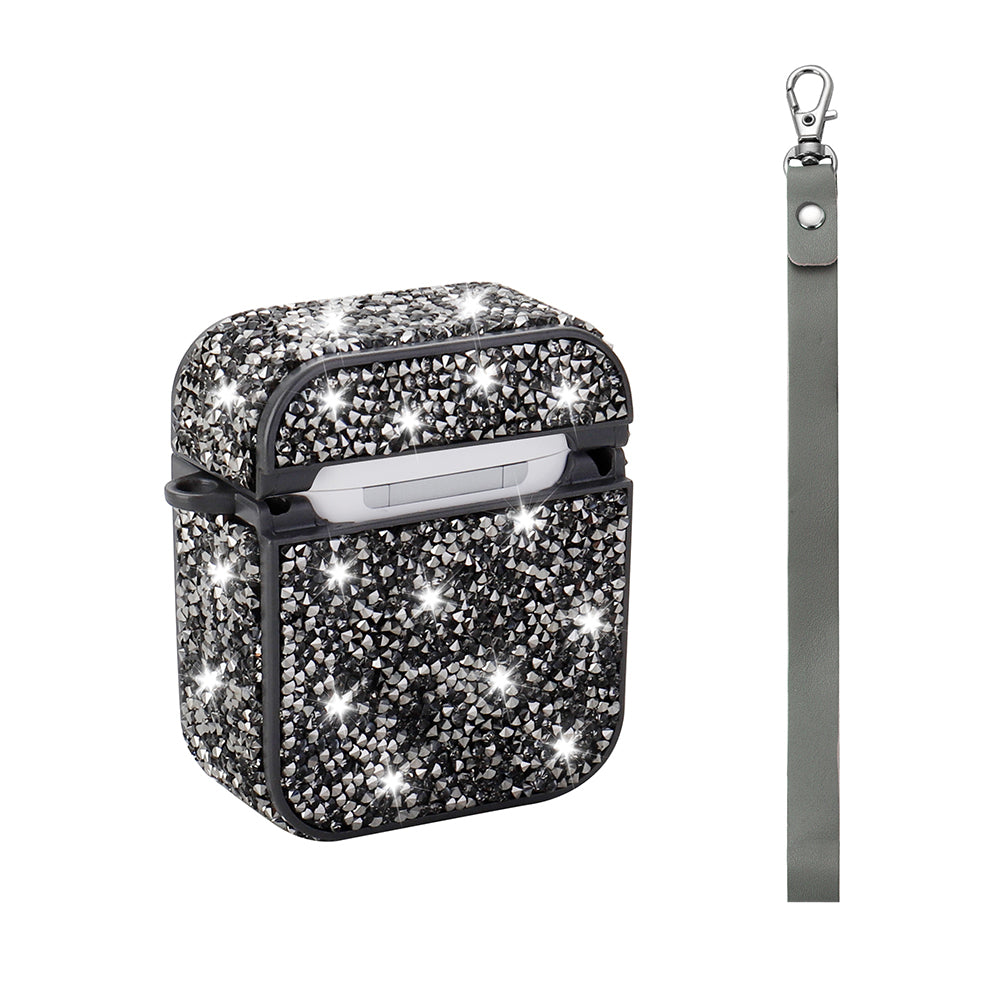 Apple Airpods Zore Airbag 45 Bilek Askı Aparatlı Simli Şeffaf Kılıf