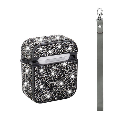 Apple Airpods Zore Airbag 45 Bilek Askı Aparatlı Simli Şeffaf Kılıf