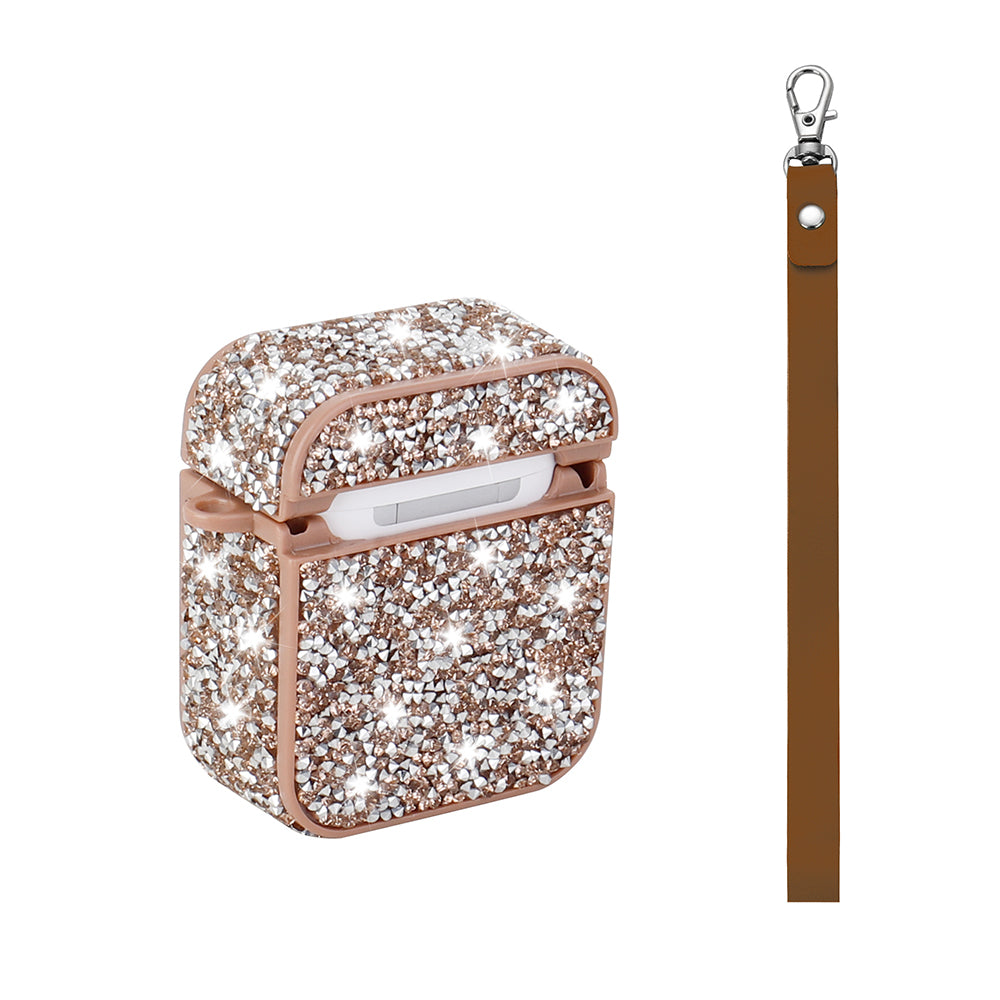 Apple Airpods Zore Airbag 45 Bilek Askı Aparatlı Simli Şeffaf Kılıf