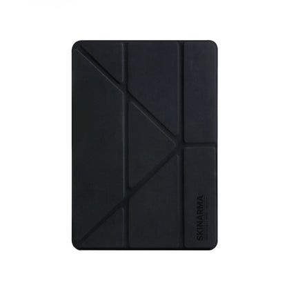 Apple iPad 10.2 2021 (9.Nesil) Kılıf SkinArma Sticker Tasarımlı Arkası Şeffaf Standlı Mageru Kılıf