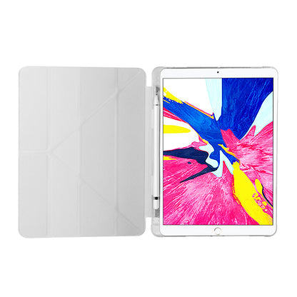 Apple iPad 10.2 (8.Nesil) Kılıf Zore Tri Folding Kalem Bölmeli Standlı Kılıf