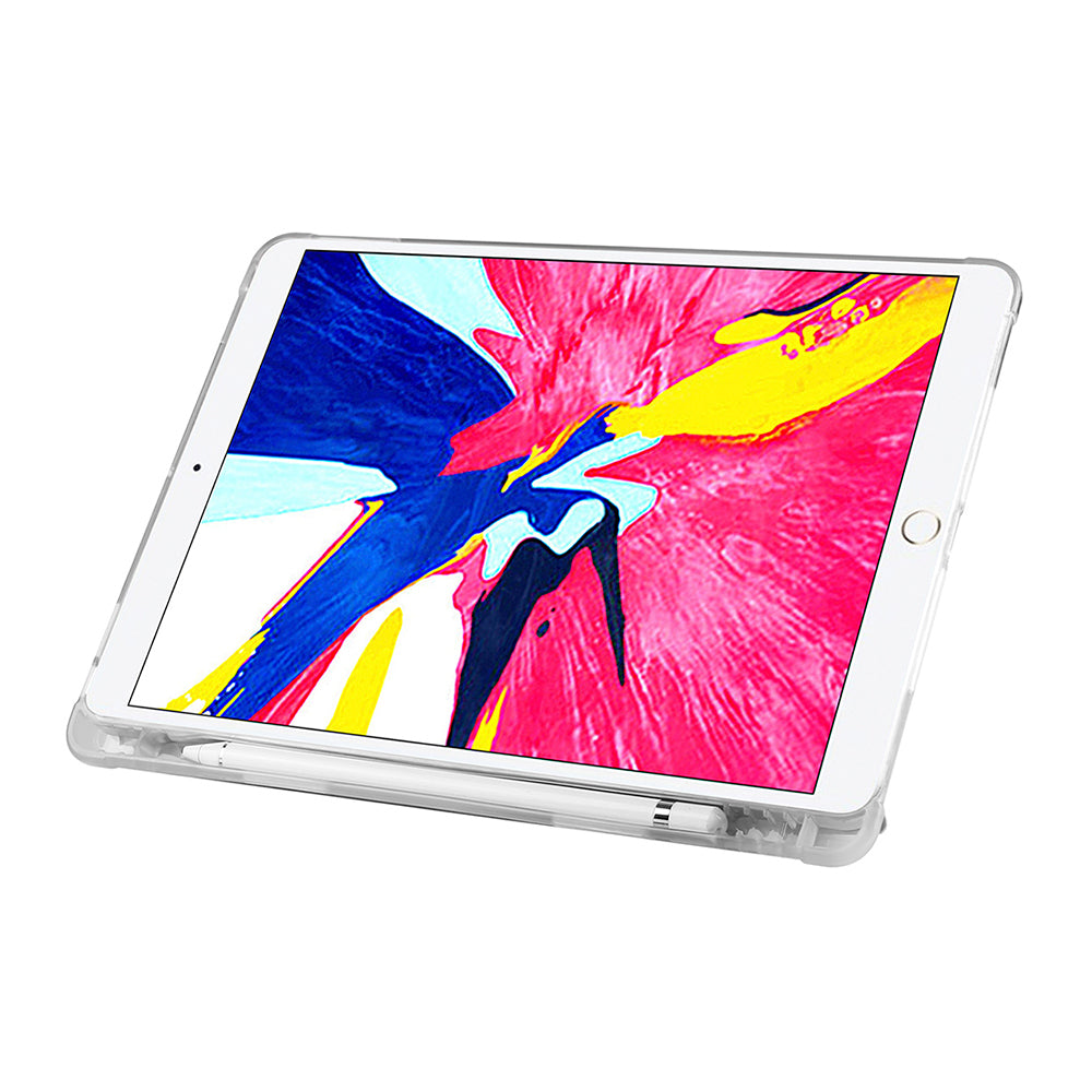 Apple iPad 10.2 (8.Nesil) Kılıf Zore Tri Folding Kalem Bölmeli Standlı Kılıf