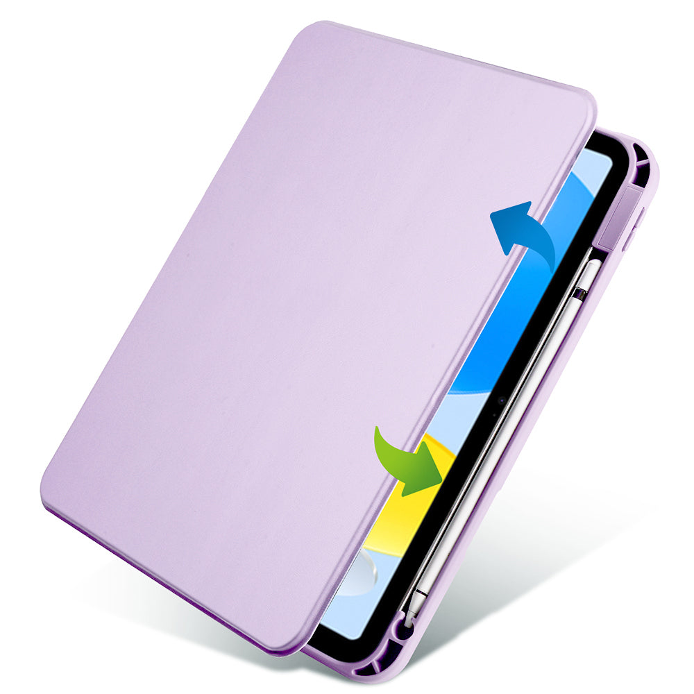 Apple iPad 11.Nesil 2025 Kılıf Zore Termik Kalem Bölmeli Dönebilen Standlı Kılıf