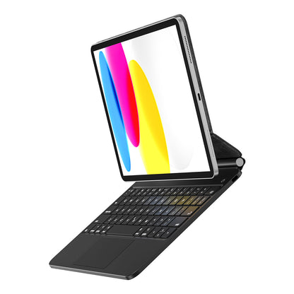Apple iPad 10.Nesil 2022 10.9" Klavyeli Kılıf Touchpad Klavye Aydınlatmalı Wiwu KX005 Keyboard