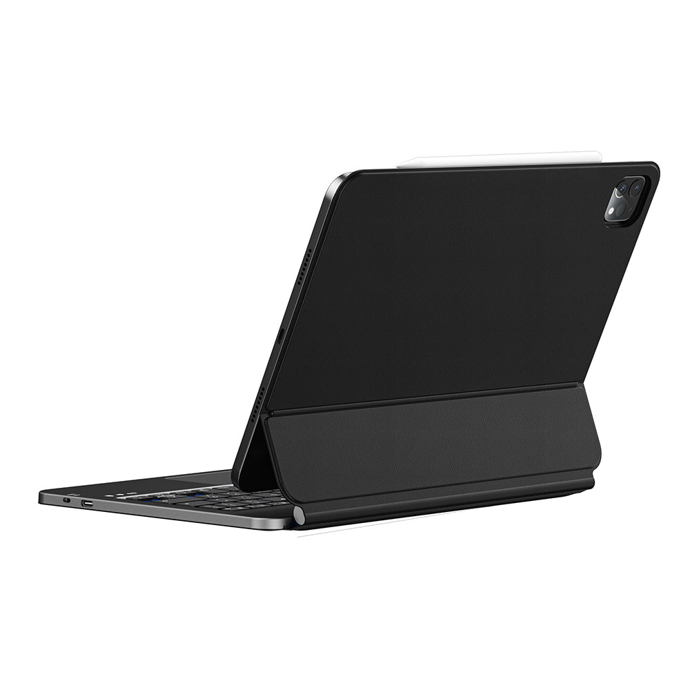 Apple iPad Air 10.9 2022 (10.Nesil) Wiwu MK-003 Gizli Kalem Bölmeli Klavyeli Standlı Kılıf