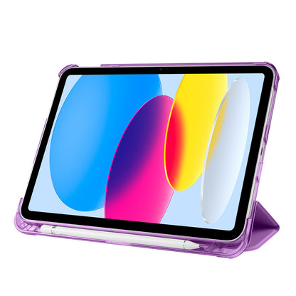 Apple iPad Air 10.9 2022 (10.Nesil) Zore Smart Cover Kalem Bölmeli Standlı 1-1 Kılıf