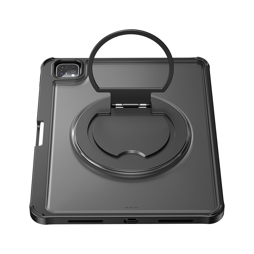 Apple iPad Air 10.9 2022 (5.Nesil) Wiwu MK-007 Combo Pro Kalem Bölmeli Klavyeli Standlı Kılıf