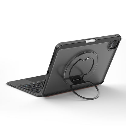 Apple iPad Air 10.9 2022 (5.Nesil) Wiwu MK-007 Combo Pro Kalem Bölmeli Klavyeli Standlı Kılıf