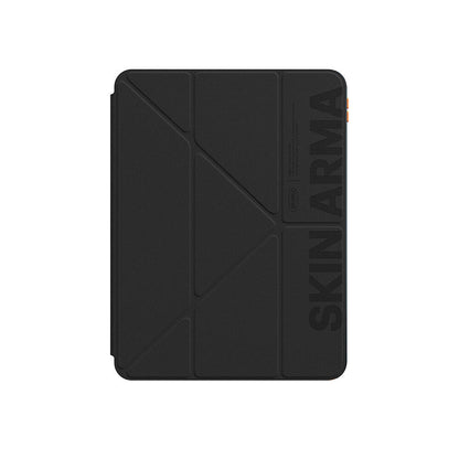 Apple iPad Air 11 2024 Kılıf SkinArma Kabartma Baskı Tasarımlı 360 Tam Koruma Arkası Şeffaf Standlı Gamma Kılıf