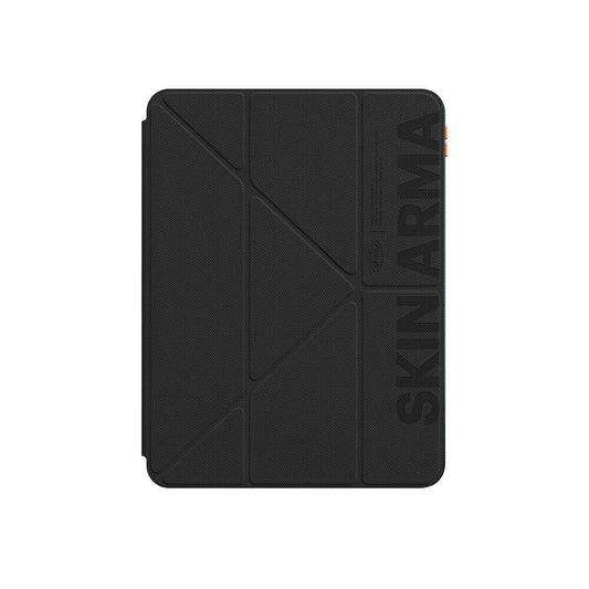 Apple iPad Air 11 2024 Kılıf SkinArma Kabartma Baskı Tasarımlı 360 Tam Koruma Arkası Şeffaf Standlı Gamma Kılıf