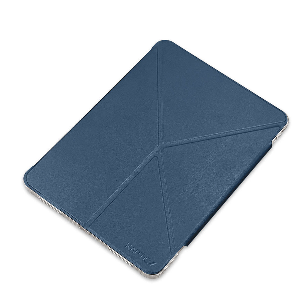 Apple iPad Air 11 2024 Raptic Clear Folio Airbagli Şeffaf Kapaklı Katlanabilir Standlı Kılıf